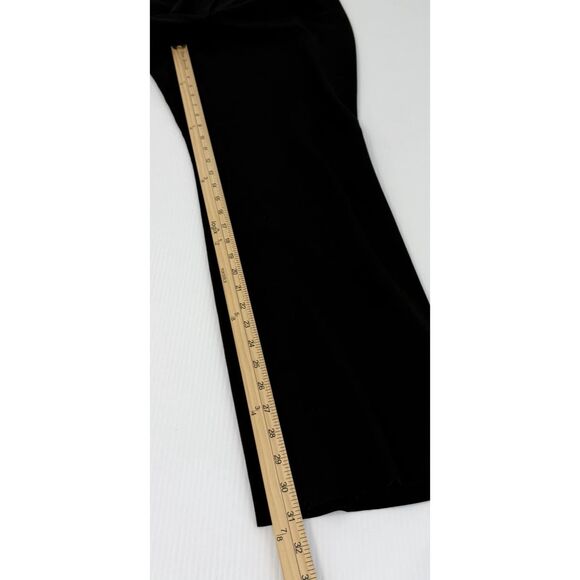 Talbots Heritage Pants Black Stretch Wide Leg Women's Size 14w (Fit 36x31) - Picture 7 of 12